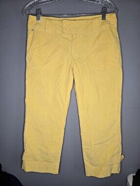 NEW Vintage/Y2K Younique Corduroy Stretchy Pants-Juniors size 7-Yellow-retro